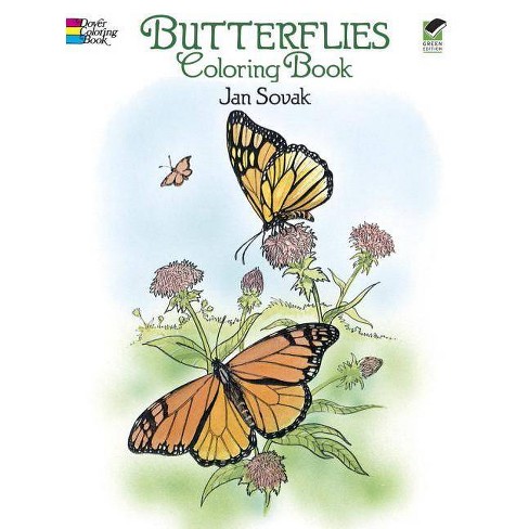 Butterflies Easy Adult Coloring Book