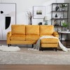 NicBex 3-Seater Chenille Sofa Couch with Removable Storage Ottoman & Cup Holders,Upholstered Sleeper Sofa for Living Room,Bedroom - 4 of 4