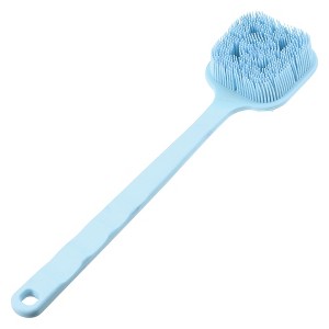 Unique Bargains Double Side Long Handle Bath Brush 14.37" Length 1 Pc - 1 of 4