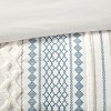 Gulches King/Cal King Cotton Printed Duvet Cover Set with Chenille, Trendy Bedding for Bedroom Style - 2 of 4