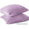 LISM 20x26 Inches Flannel Pillowcases with Zipper,Cozy Fuzzy Velvet Standard Pillow Shams Set of 2 - 2 of 4