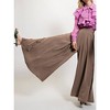Women's Wool Doby Wide Pants - Easel - 2 of 3