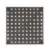 Lyngins Modern Powder Coated Iron Outdoor End Table, Black Brush Silver Finish Patio Side Table, Square Outdoor Side Table - 3 of 4