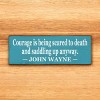 Slickblue Western Style Courage Quote Sign, 3.5x10 Rustic Pine Wall Décor, Multiple Colors - 3 of 3