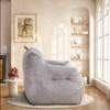 Sapphtopaz Oversized Bean Bag Chair with High-Density Memory Foam, Comfy Lazy Sofa with Armrest for Adults, Corduroy Couch for Living Room - 2 of 4