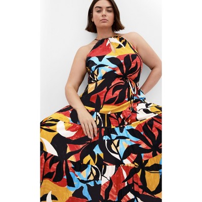 Women's Plus Size Island Getaway Maxi Dress - black | CITY CHIC
