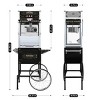 SEVOBAL Popcorn Poppers Commercial Machine with Cart 20oz Kettle and Stainless Steel Accessories for Events and Parties, Black, 30.91"*20.67"*63.98" - 3 of 4