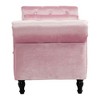 CAVINAS Velvet Rectangular Storage Ottoman Bench with Nailhead Trim, Multifunctional Ottoman Foot Rest with 1 Pillow, Accent Stools, Entryway Benches - 3 of 4