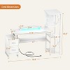 Ahealpus Computer Desk with Power Outlets and Fabric Drawers - 2 of 4