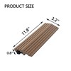 50 Pieces of 11.7" x 3.16" Textured Plastic Wood Deck Tiles for Outdoor Terrace Flooring, Light Gray - 3 of 4
