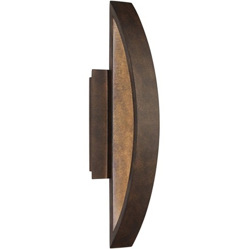 Possini Euro Design Modern Wall Light Sconce Copper Bronze