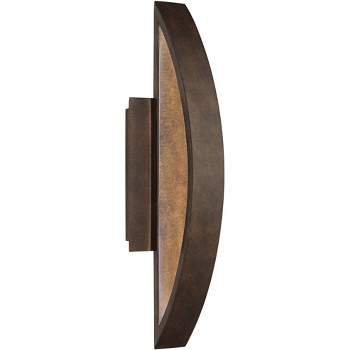 Possini Euro Design Modern Wall Light Sconce Copper Bronze Hardwired 5 1/2" Fixture LED for Bedroom Bathroom Vanity Hallway House