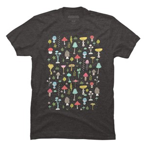 Men's Design By Humans mushrooms By kostolom3000 T-Shirt - 1 of 4