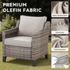 Belord All-Weather Rattan Wicker Patio Chairs Set of 2, Outdoor Chairs with Thick Cushions for Porch, Balcony, Deck, and Garden - 4 of 4