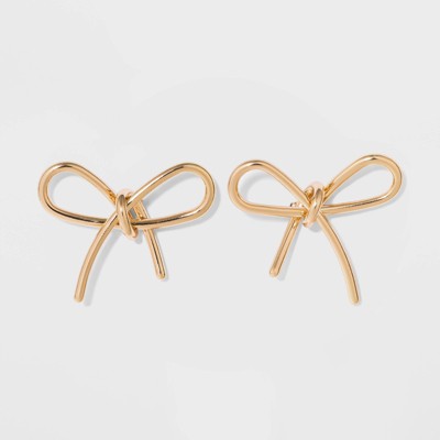 SUGARFIX by BaubleBar Gold Bow Earrings - Gold