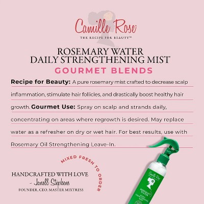 Camille Rose Rosemary Water Daily Strengthening Mist with Shea Butter and Coconut Oil