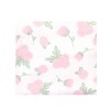 Hudson Baby Infant Girl Cotton Flannel Receiving Blankets, Gray Pink Rose, One Size - image 2 of 2