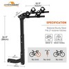 Heavy Duty 2/4-Bike Hitch Rack for SUV, Collapsible Cargo Carrier with Anti-Rattle Lock - 3 of 4