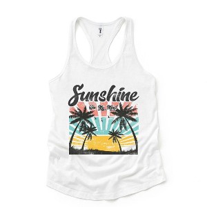 Simply Sage Market Women's Sunshine On My Mind Racerback Graphic Tank - 1 of 3