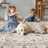 Hallway Runner Rug, Low Pile Washable Vintage Oriental Floral Carpet with Rubber Backing for Entryway, Bedroom, Hall, Kitchen - 4 of 4