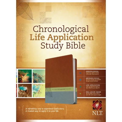 Chronological Life Application Study Bible-NLT - (Leather Bound)