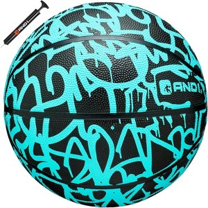 AND1 Fantom Graffiti Basketball: Official Regulation Size 7 (29.5 inches) - Deep Channel Construction, Made for Indoor Outdoor Games - 1 of 4