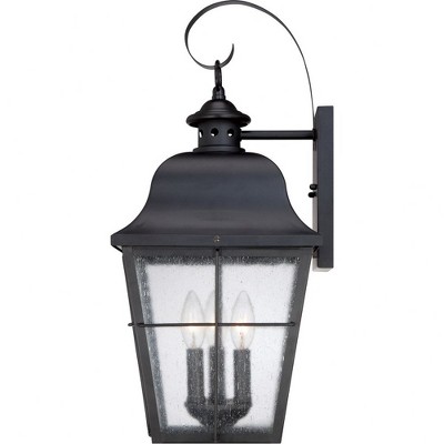 Mystic Black Copper Outdoor Dimmable Lantern Sconce