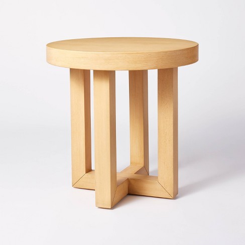 Rose Park Round Wood End Table Brown - Threshold™ designed with Studio McGee - image 1 of 4