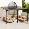 Costway 10' X 13' Wall-Mounted Patio Gazebo with  Sloped Polycarbonate Roof Metal Frame - 2 of 4