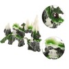 Unique Bargains Aquarium Terrariums Mountain for Fish Tank Landscape Decoration Green White 6.14" 1pcs - 3 of 4