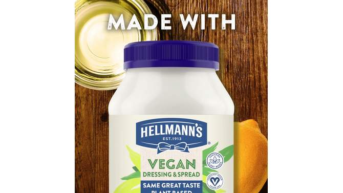 Hellmann&#39;s Vegan Dressing and Sandwich Spread Carefully Crafted - 24 fl oz, 2 of 8, play video