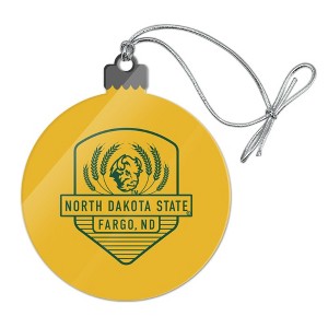 North Dakota State Badge Acrylic Christmas Tree Holiday Ornament - 1 of 4