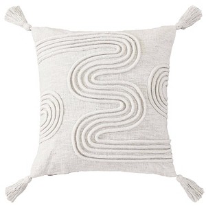 20"x20" Oversize Lyra Square Throw Pillow - Crescent & Starlight - 1 of 4