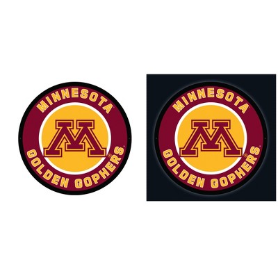 Evergreen Ultra-Thin Edgelight LED Wall Decor, Round, University of Minnesota- 23 x 23 Inches Made In USA