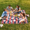 Tirrinia 70''X80'' Extra Large Picnic Blanket, Waterproof Lightweight Portable Outdoor Mat for Family Camping, Park, Beach ( US Patriotic Print ) - 3 of 4