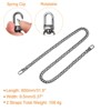 Unique Bargains Shoulder Bag Handbag DIY Iron Flat Purse Chain Strap with Buckles 2 Pcs - 2 of 3
