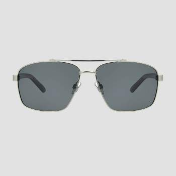 Men's Aviator Sunglasses With Mirrored Polarized Lenses - All In Motion™  Blue : Target