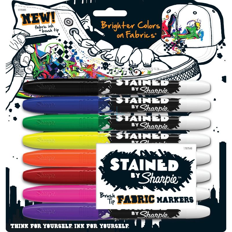 Sharpie 8pk Stained Fabric Markers, 1 of 6