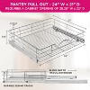 Hold N' Storage - Pull Out Pantry Cabinet Organizer with Anti Rust Chrome Finish, Heavy-Duty, Smooth Slide - 3 of 4