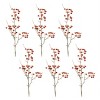 Berry Pod Spray (Set Of 6) Red and Orange Fall Floral Stems for Seasonal Arrangements by Melrose - 3 of 3