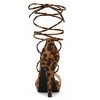 Allegra K Women's Platform Stiletto Heels Lace Up Sandals - 4 of 4