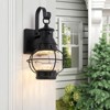 LLHZSY Retro Lantern LED Outdoor Wall Light Sconce With Dusk to Dawn Sensor - 2 of 4