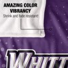 Whittier College Logo Dots Silky Touch Blanket White 50x60 - 4 of 4