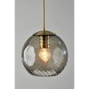 Adesso Camden Pendant Antique Brass: ETL Listed, 9" Glass Shade, 40W, Fabric Cord - image 3 of 3