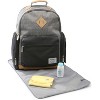 Eddie Bauer Bridgeport Places & spaces Back Pack Diaper Bag - Gray with Tan - image 2 of 4