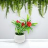Unique Bargains Artificial Plants Plastic 3.15"x3.15"x4.33" 1 Pcs - 2 of 4