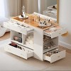 6-Drawer Closet Island With Glass Top And Open Shelves For Jewelry And Accessory Organization - 3 of 4