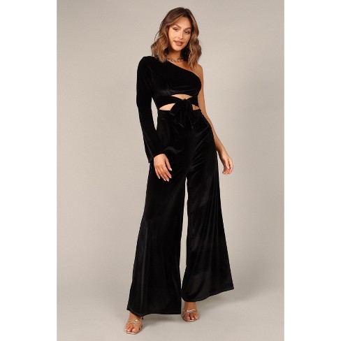 Petal And Pup Avery Velvet Jumpsuit - Black Xl : Target