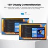 UPERFECT 18.5 inch Dual-Screen Touch Portable Monitor IPS, 100H, 1080P HDR, Gravity Sensor Auto-Rotation, USB-C & Mini HDMI, Built-in Stand & VESA - 2 of 4