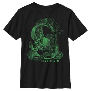 Boy's Harry Potter Slytherin S Logo T-Shirt - 1 of 4